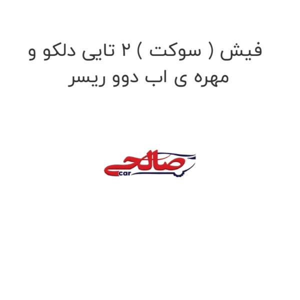 فیش ( سوکت ) 2 تایی دلکو و مهره ی اب دوو ریسر
