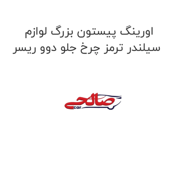 اورینگ پیستون بزرگ لوازم سیلندر ترمز چرخ جلو دوو ریسر
