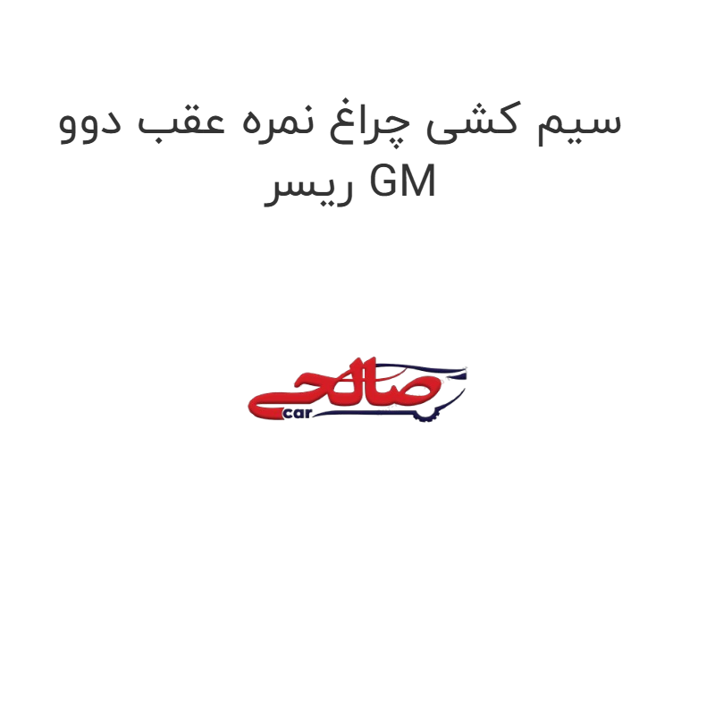 product-image-19263-1752763290 سیم کشی چراغ نمره عقب دوو ریسر GM