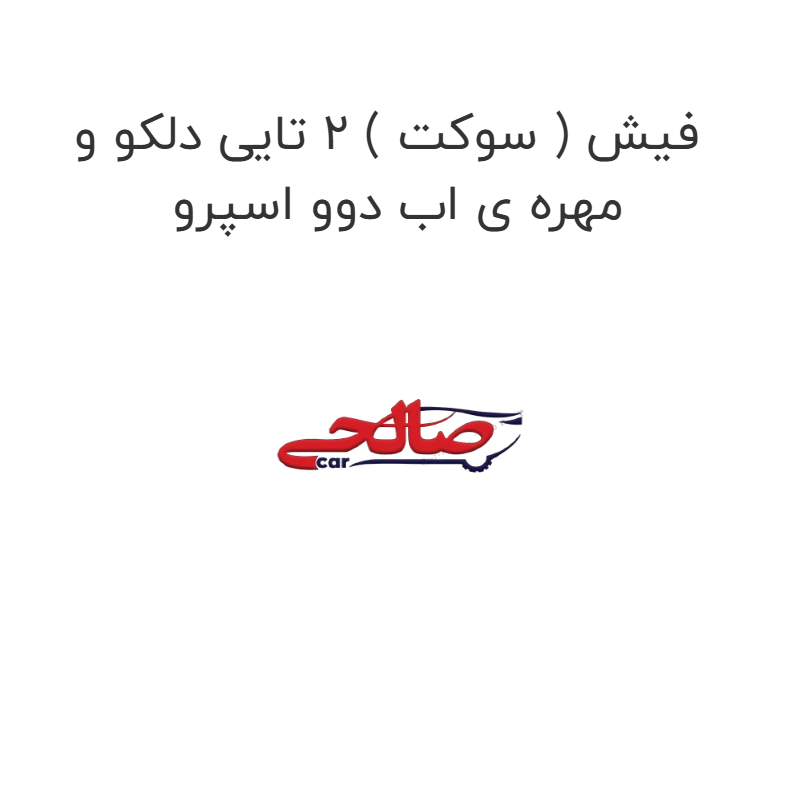 product-image-19709-1752759025 فیش ( سوکت ) 2 تایی دلکو و مهره ی اب دوو اسپرو